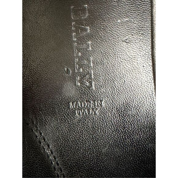 BALLY WALDER Men's Trainspot Black Leather Loafer Driver - Picture 7 of 9